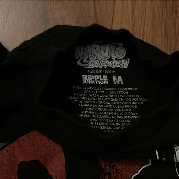 Naturo. 100% cotton. Tshirt. Size M. Black/red/white. Used, great condition. - Picture 3 of 3